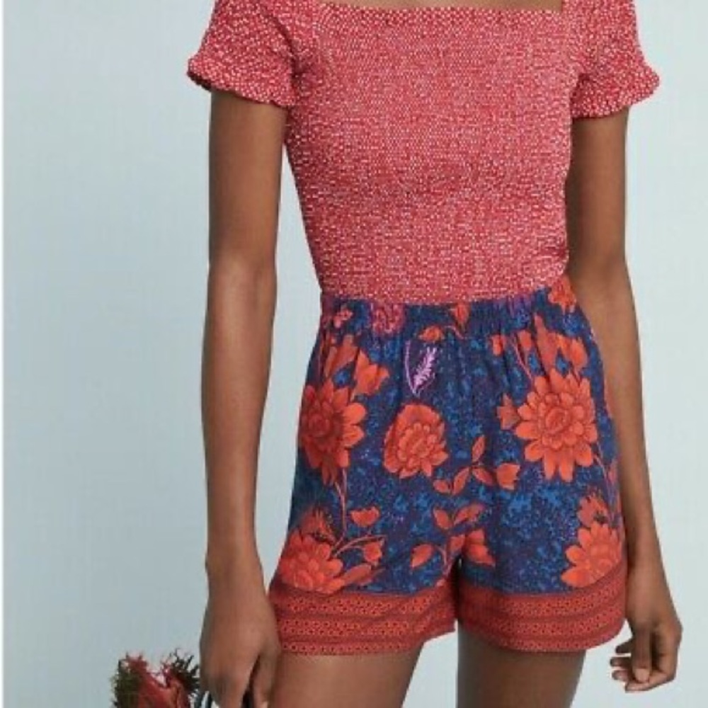 🌺 Wynnewood printed shorts 🦩 Anthropologie sz S